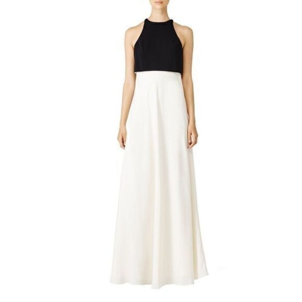 Jil Stuart colorblock pop over dress gown …